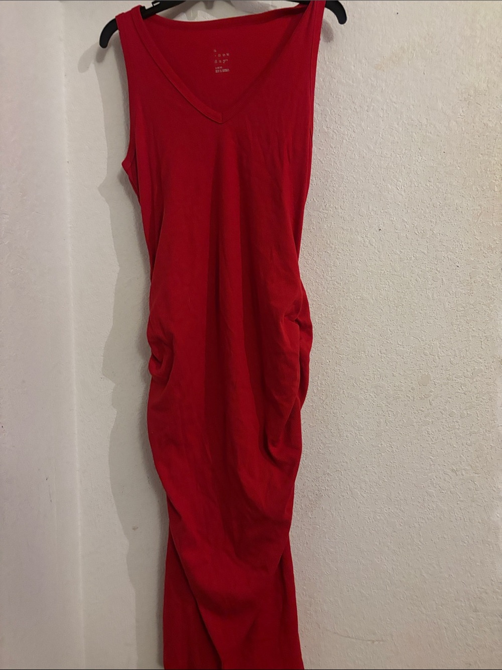 a new day Red Sleeveless V-Neck Midi Dress